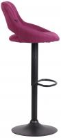 Barhocker Milet Stoff schwarz lila 