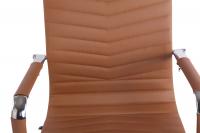 Bürostuhl Batley Kunstleder hellbraun Bürostuhl Batley Kunstleder hellbraun