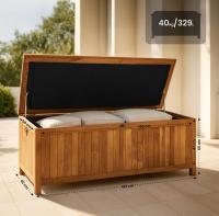 Teak Gartenbox Novena 160x62x60 teak Teak Gartenbox Novena 160x62x60 teak
