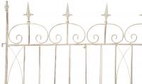 4er Set Gartenzäune Mangold antik-creme 4er Set Gartenzäune Mangold antik-creme