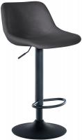 Barhocker Loft Samt dunkelgrau 