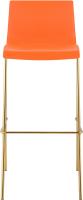 Barhocker Hover Kunststoff 4-Fuß Gold orange 