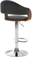 2er Set Barhocker Nilse Kunstleder chrom walnuss/schwarz 