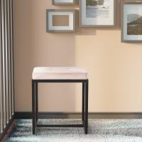 Sitzhocker Barci B Samt creme