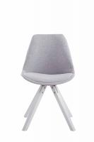 Besucherstuhl Toulouse Stoff Square weiß (eiche) grau Besucherstuhl Toulouse Stoff Square weiß (eiche) grau