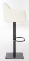 2er Set Barhocker Damaso Kunstleder schwarz creme 