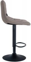 Barhocker Jerry Stoff schwarz grau 