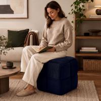 Sitzhocker Forinta Cord mitternachtsblau Sitzhocker Forinta Cord mitternachtsblau