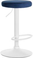 Barhocker Ponte Samt weiß blau