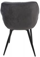 Stuhl Tanna Samt dunkelgrau 