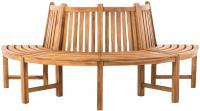 Baumbank Leming halbrund 200 cm teak 