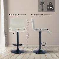 Barhocker Hover Samt B creme 