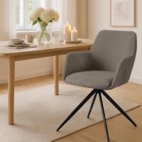 Esszimmerstuhl Olema Cord taupe 