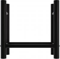 Kaminholzständer Medya rund 30x60x60 cm schwarz 
