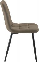 4er Set Esszimmerstuhl Tilde Samt taupe 