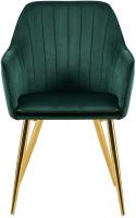 Esszimmerstuhl Cheryl Samt gold grün 