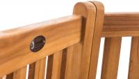 Baumbank Kenna mit Armlehne halbrund 250 cm teak Baumbank Kenna mit Armlehne halbrund 250 cm teak