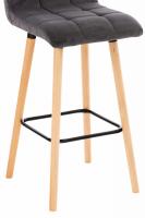 2er Set Barhocker Lincoln Samt grau 