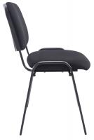 4er Set Stühle XL Ken Stoff schwarz 