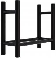 Kaminholzständer Medya rund 30x60x60 cm schwarz 