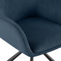 Stuhl Tipton Cord blau 