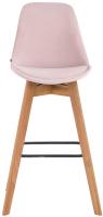 2er Set Barhocker Metz Samt natura pink 
