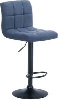 2er Set Barhocker Calma Stoff schwarz blau 