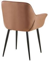 Esszimmerstuhl Roseville Samt braun 