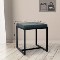 Sitzhocker Barci B Samt grün 