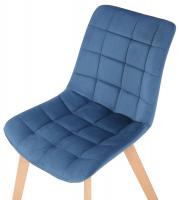 Esszimmerstuhl Passaic Samt blau 