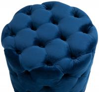 Sitzhocker Drancy Samt M blau Sitzhocker Drancy Samt M blau