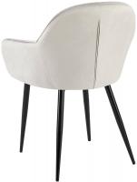 2er Set Esszimmerstuhl Boise Samt grau 