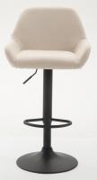 Barhocker Braga Stoff creme 