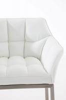 Barhocker Damaso E mit 4-Fuß Gestell weiß 