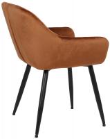 Besucherstuhl Emia Samt braun 