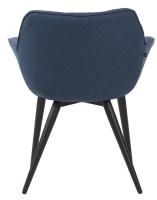 Esszimmerstuhl Roseville Stoff blau 