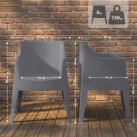 4er Set Stühle Bartal dunkelgrau 4er Set Stühle Bartal dunkelgrau