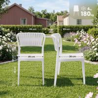 6er Set Stühle Portofino weiß 