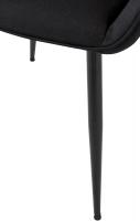 Esszimmerstuhl Vessa Stoff schwarz 