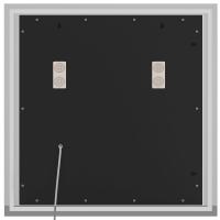 Badspiegel Jaffrey 80x80 mit Bluetooth klarglas 