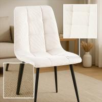 4er Set Esszimmerstuhl Tilde Cord creme 