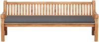 Teakbank Jackson mit Sitzkissen 240 cm + teak dunkelgrau 