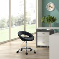 Arbeitshocker Olinda Samt schwarz