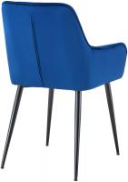 2er Set Esszimmerstuhl Ferndale Samt dunkelblau 