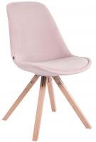 4er Set Stühle Toulouse Samt Square natura pink 
