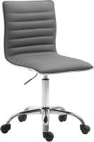 Arbeitshocker Alamosa Kunstleder grau 