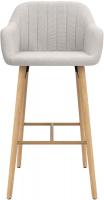 Barhocker Ando Stoff beige 