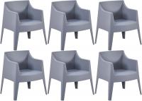 6er Set Stühle Bartal grau 