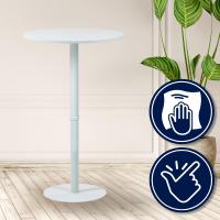 Stehtisch Hereford rund 75 cm weiß/weiß 