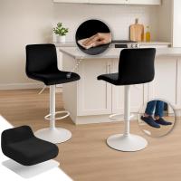 Barhocker Hover Samt W schwarz 